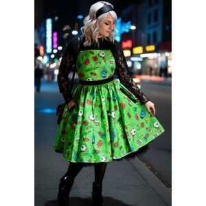 NWOT Love, Pain and Stitches Pumpkin X Kult The Halloween Collection Dress XXL